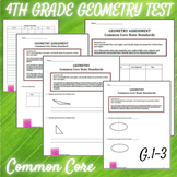 Geometry 4th Grade Math Assessment (G. 1-3)