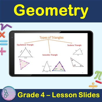 Preview of Geometry | 4th Grade PowerPoint Lesson Slides Line Circle polygon Triangle