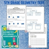 Geometry 5th Grade Assessment - CCSS (5.G.1-4)