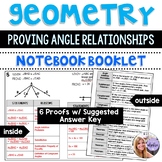 Geometry - 6 Proving Angle Relationships Proofs with Answe