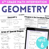 Geometry 6th Grade Math Intervention Unit
