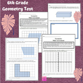 Geometry 6th Grade Math Assessment (G. 1-4)