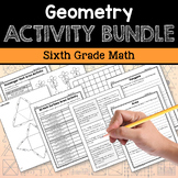 Geometry 6th Grade Math Activity Bundle with Guided Notes 