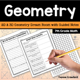 Geometry 7th Grade Math | 2D & 3D Geometry Dream Room Acti