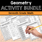 Geometry 7th Grade Math Activity Bundle with Guided Notes 