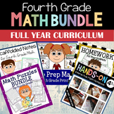 4th Grade Math Full Year Curriculum Bundle | Interactive N
