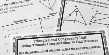 Congruent Triangles - Unit 4: Triangles, Congruency ...