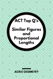 Geometry ACT Prep - Top 40 Problems with Similar Figures +