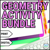 Geometry Activities Bundle - Print and Digital