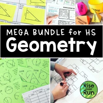 Preview of Geometry Activities Bundle for the Whole Year
