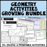 Geometry Activities GROWING Bundle (Digital & Print)