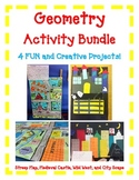 Geometry ART Activity BUNDLE|4 FUN Hands-On Projects|Distance Learning