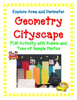 Preview of Geometry CITYSCAPE Art|Area Perimeter Measure|Distance Learning