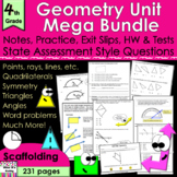 Geometry & Angles Bundle: notes, CCLS practice, exit slips