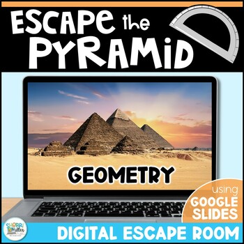Preview of Measuring & Classifying Types of Angles Triangles Geometry Escape Room Activity