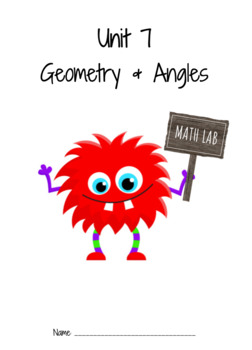 Preview of Geometry & Angles Unit - 7th Grade Packet