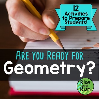 Preview of Geometry: Are You Ready? Bundle of Resources