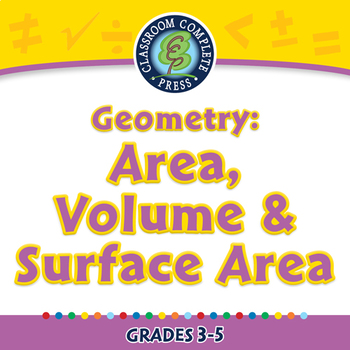 Preview of Geometry: Area, Volume & Surface Area - NOTEBOOK Gr. 3-5