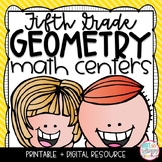 Geometry, Area and Perimeter Math Centers FIFTH GRADE