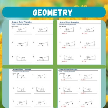Preview of Geometry: Area and Perimeter Worksheets