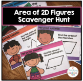 Geometry Area of 2D Figures Scavenger Hunt