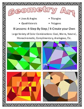 Preview of Geometry Art - Lines, Angles, Triangles, Quadrilaterals, Polygons