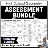 Geometry Assessment Bundle - Quizzes and Tests *Growing*