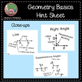 Geometry Basics Hint Sheet