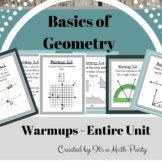 Geometry Basics - WARMUPS