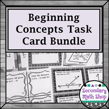 Preview of Beginning Concepts Task Card Bundle!