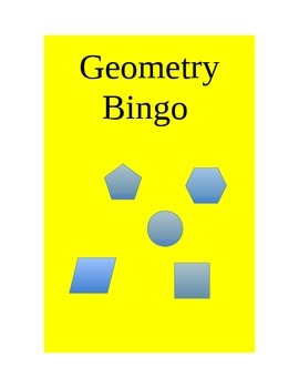 Preview of Geometry Bingo