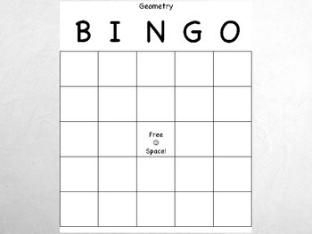 Geometry Bingo by The Wandering Teacher | TPT