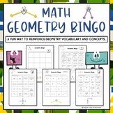 Geometry Bingo Fun Math Game Worksheets