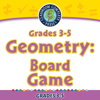 Preview of Geometry: Board Game - NOTEBOOK Gr. 3-5