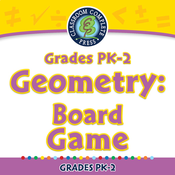 Preview of Geometry: Board Game - NOTEBOOK Gr. PK-2