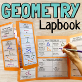 4th Grade Geometry Lapbook Notes Study Guide Lines, Angles