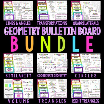 Preview of Geometry Bulletin Board Bundle