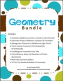 Geometry Bundle: Activities, Projects, Worksheets, and more!