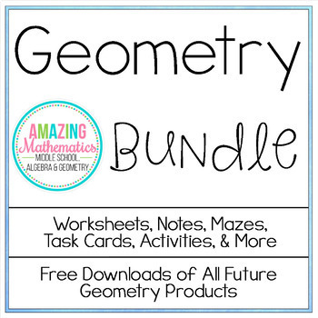 Preview of Geometry Bundle ~ All My Geometry Products at 1 Low Price