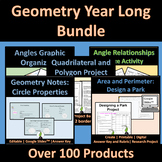 Geometry Full Year Bundle | Notes Projects Quizzes | Googl