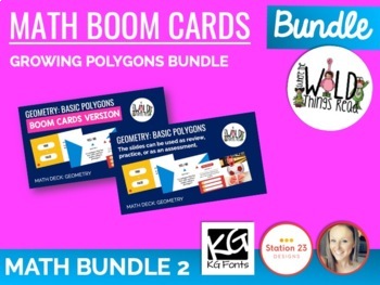 Preview of POLYGONS BUNDLE: PPT for Display & Boom Cards