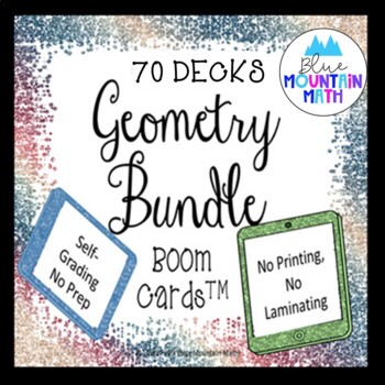 Preview of Geometry Bundle Boom Cards--Digital Task Cards Distance Learning