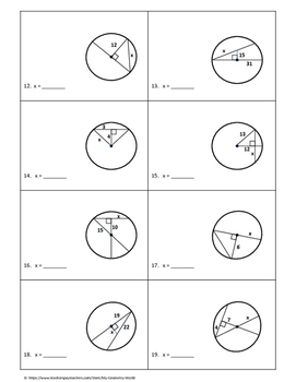 Geometry Bundle: Circles by My Geometry World | Teachers Pay Teachers