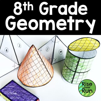 Preview of 8th Grade Geometry Unit Activities and Lessons