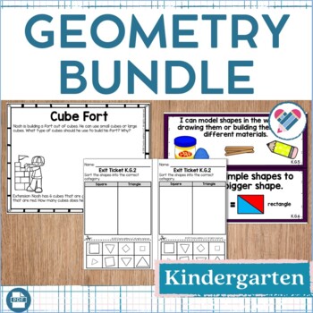 Preview of Geometry Bundle Kindergarten