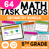 5th Grade Geometry Bundle Task Cards Geometry Math Centers