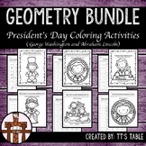 Geometry Bundle President's Day Coloring Activities