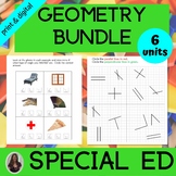 Geometry Bundle for Middle/High School Special Education P