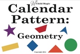 Geometry Calendar Pattern Pieces