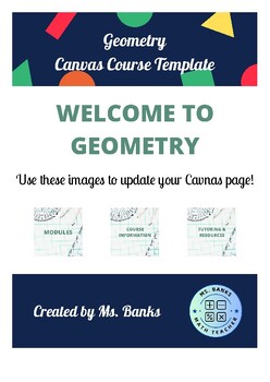 Preview of Geometry Canvas Course Template